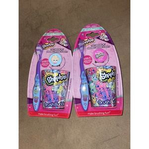 BrushBuddies Shopkins Toothbrush With Cup & Cap